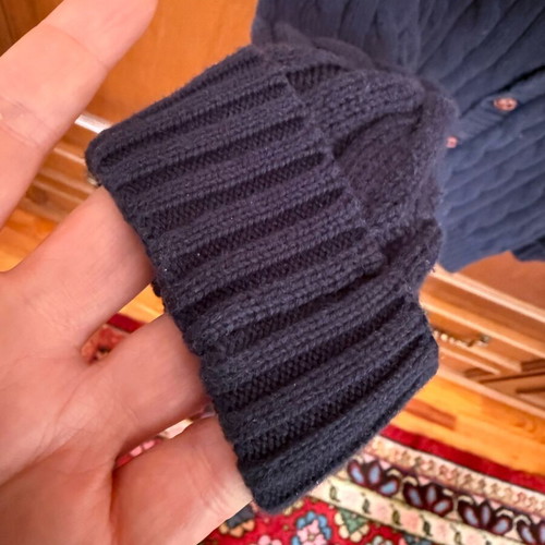 Ralph Lauren baby cardigan 24M blue knitted like new