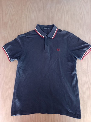 Fred Perry Polo T Shirt σαν καινούριο, μαύρο, μέγεθος M