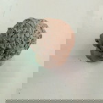  Άγαλμα προτομή κούρου ανδρός χειροποίητο πήλινο 1999 με υπογραφη