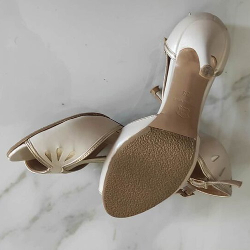 Leather handmade sandals like new, size 38