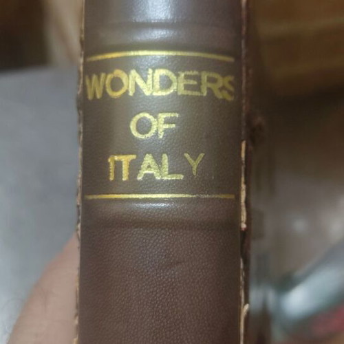 Wonders of Italy rare book used, leather-bound 1928 edition