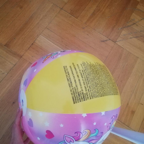 Unicorn beach ball like new, 108-109 cm, water resistant