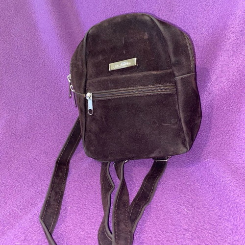 Velvet purple backpack like new, small everyday