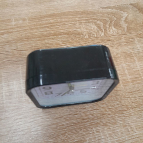 Analog alarm clock new, 9.5x9.5cm