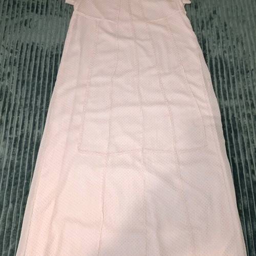 Mint & Berry airy short-sleeve long dress like new, pink