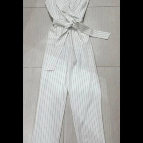 Enzzo one-piece jumpsuit like new, size S, black and white