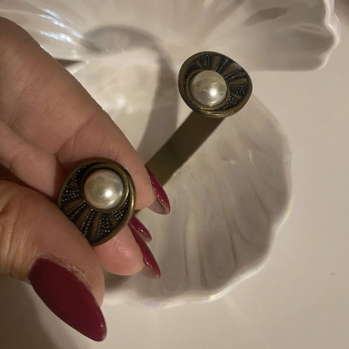 Zara bracelet cuff used with pearls gold color