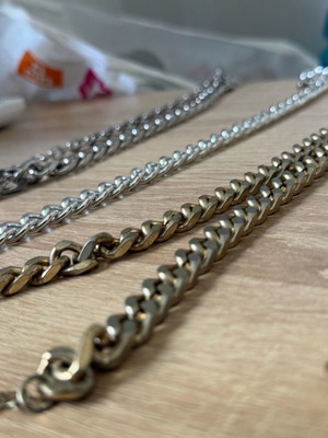 Set of 4 Necklaces new, 2 gold and 2 silver from Bershka and H&M
