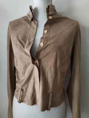 Shirt No. S suedette used, beige