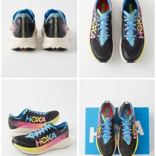 Hoka Rocket X 2 carbon running shoes, size 44.5