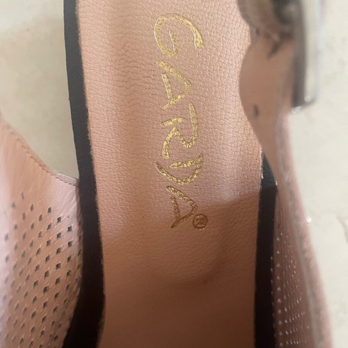 Garda leather women's shoes used, pink gold color, size 38
