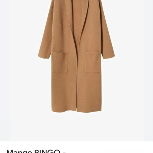 Mango women's coat jacket used, size Small, beige brown
