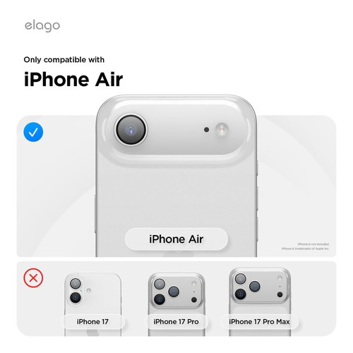 Elago Magnetic Silicone Case for iPhone Air 6.5" MagSafe White