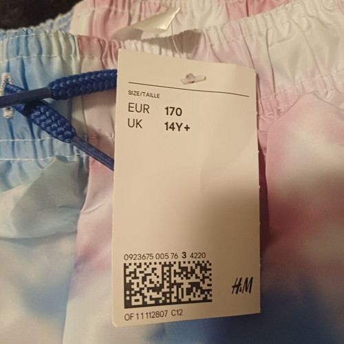 H&M Boys' Swim Shorts new, size UK 14+, colorful