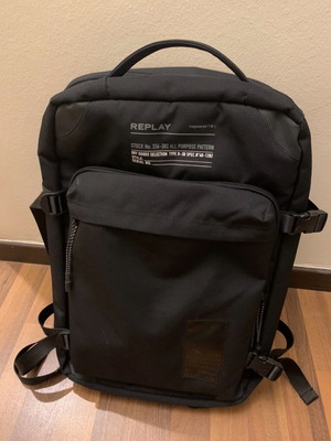 Replay Travel Backpack unisex σαν καινούργιο, μαύρο