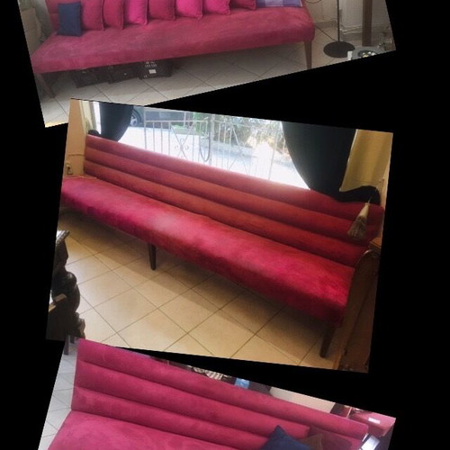 Sofas used with Suede fabric Designers Guild, set of 3 pieces