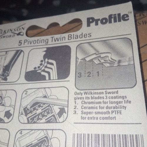 Wilkinson Sword Profile Twin Refill Blades pack of 20, new