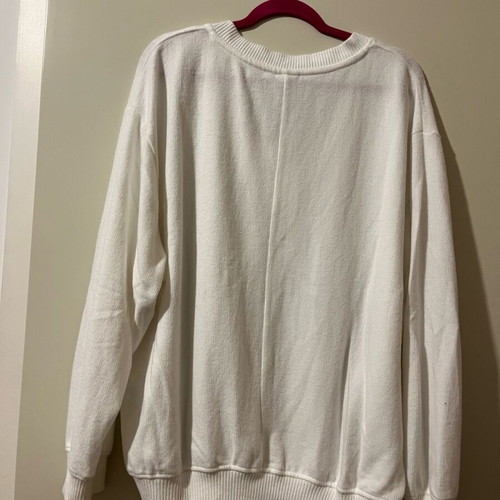 Bershka oversize blouse new white soft fabric size L