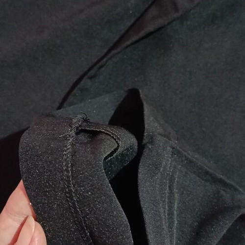 Black classic high-waist straight pants
