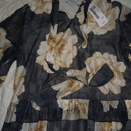 Celestino women's shirt with floral design new, gray