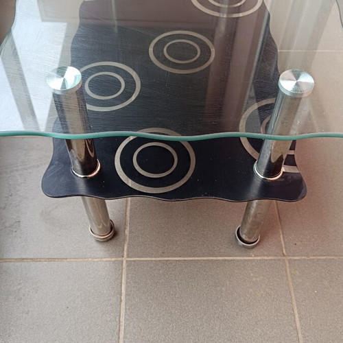 Glass coffee table like new