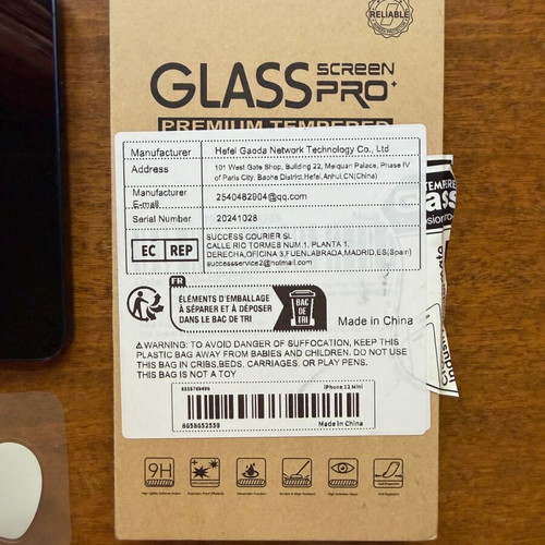iPhone 12 mini 128GB μπλε μεταχειρισμένο με 4 tempered glass και 4 θήκες