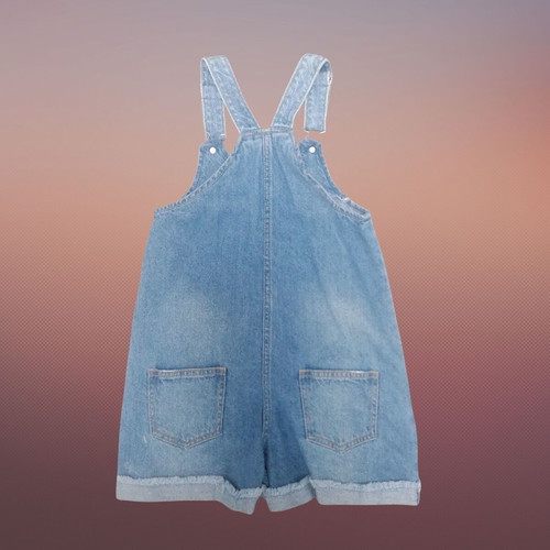 Mayoral Denim Overall Shorts for Girls 9 Years New