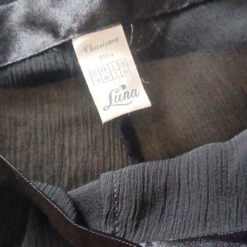 Πυτζάμα Luna διαφανής καινούργια, μαύρη
