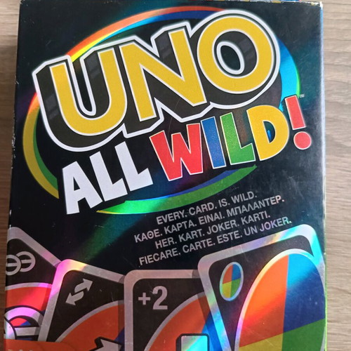 Uno All Wild! card game new by Mattel