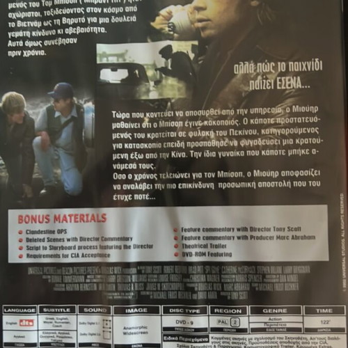 Spy Game DVD like new with subtitles