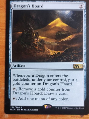 Dragon's Hoard Magic the Gathering M19 card like new