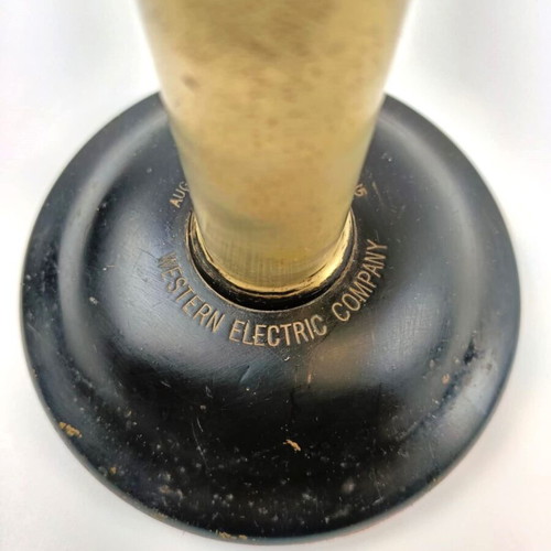 Western Electric brass telephone base used, early 20th century