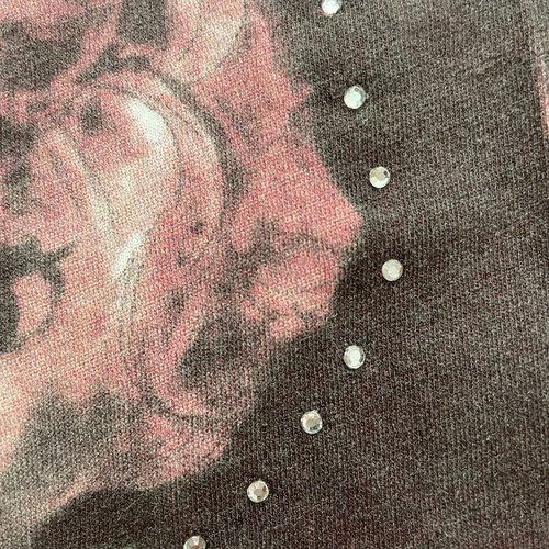 Pinko kids t-shirt white with Marilyn Monroe print and strass, used