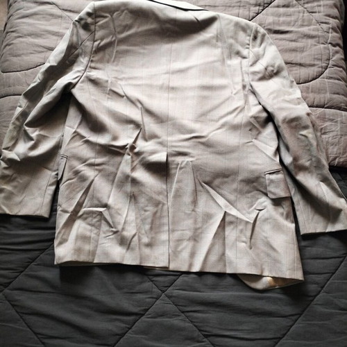Men's suit gray used with jacket and trousers size M