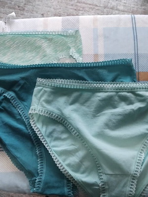 Γυναικεία Sloggi σετ 3 τεμαχίων καινούργιο, μπλε και τιρκουάζ