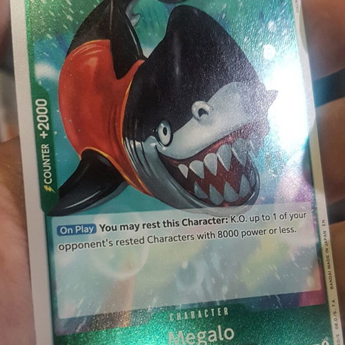 Megalo One Piece TCG OP14 rare foil card