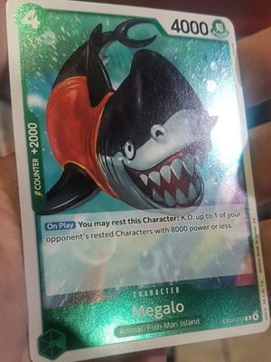 Megalo One Piece TCG OP14 rare foil card