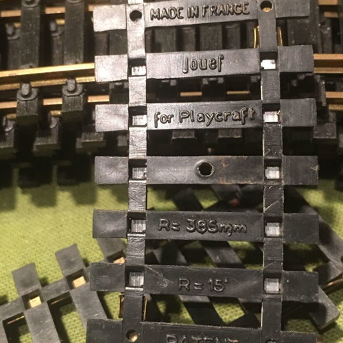 Jouef curved rails HO scale 1/87 used, set of 25 pieces