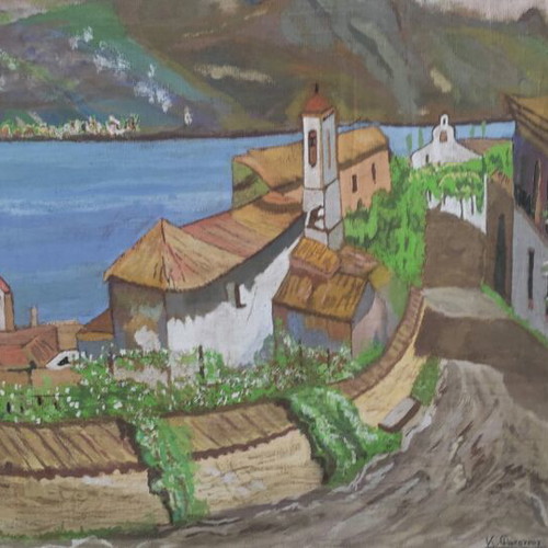 Painting by K. Fatouros used 68x60 canvas on wood