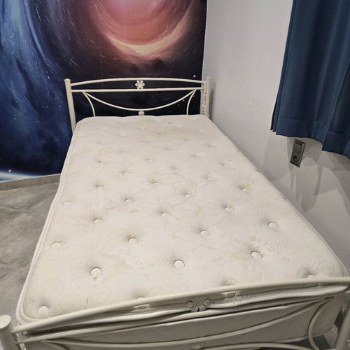 Semi-double bed frame, mattress size 120×200 cm