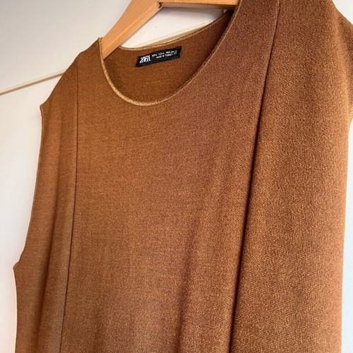 Zara dress size L brown like new