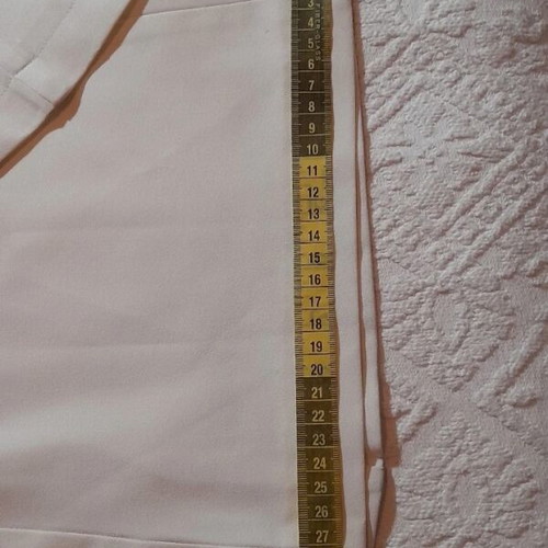 Y2K White Bell-Bottom Pants like new, Size 36