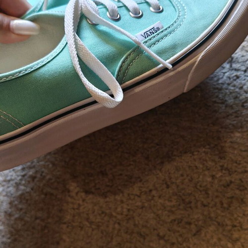 Vans women's canvas sneakers mint color like new, size 38