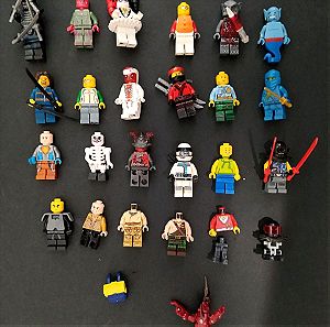 Πολλές φιγούρες lego και κομμάτια parts