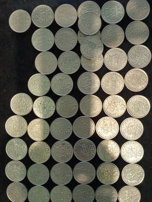 Collectible pack of 52 used 10-drachma coins (Democritus) 1976-2000