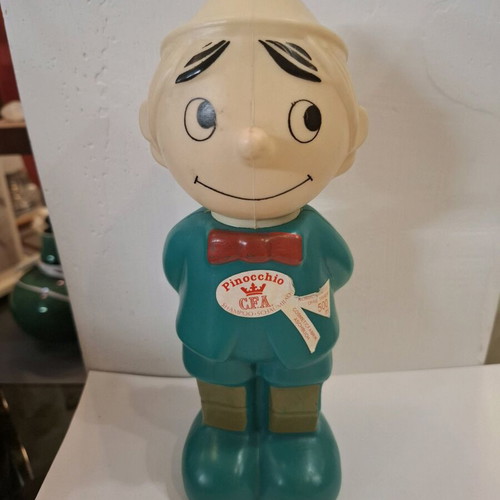 Vintage γερμανικό πλαστικό μπουκάλι σαμπουάν Pinocchio μεταχειρισμένο