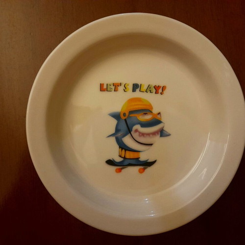 Children's dinnerware set of 3 pieces like new, Italian origin