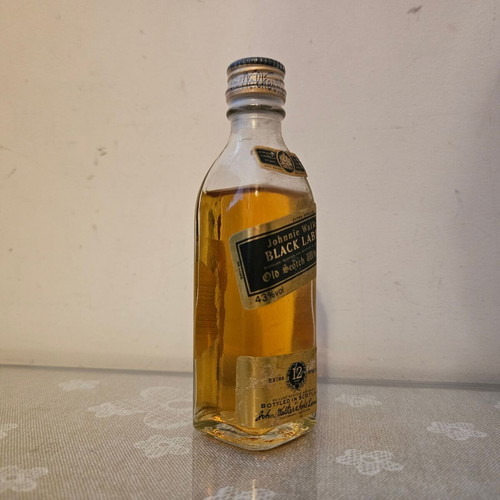 Johnnie Walker 12yo Black Label whisky miniature new 50ml