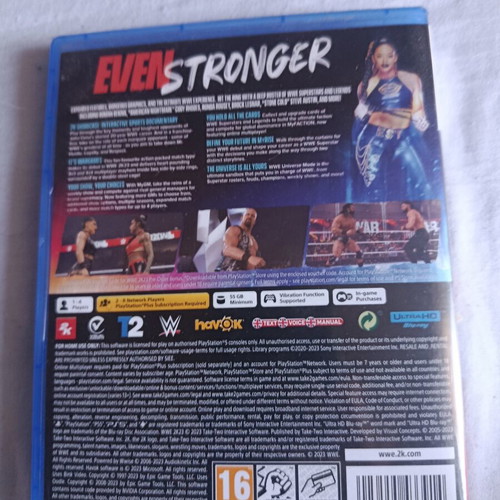 WWE 2K23 PS5 game like new