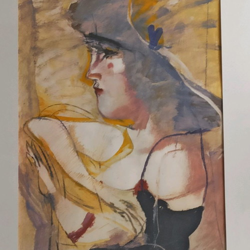Mytaras silk screen printing used with signature and note